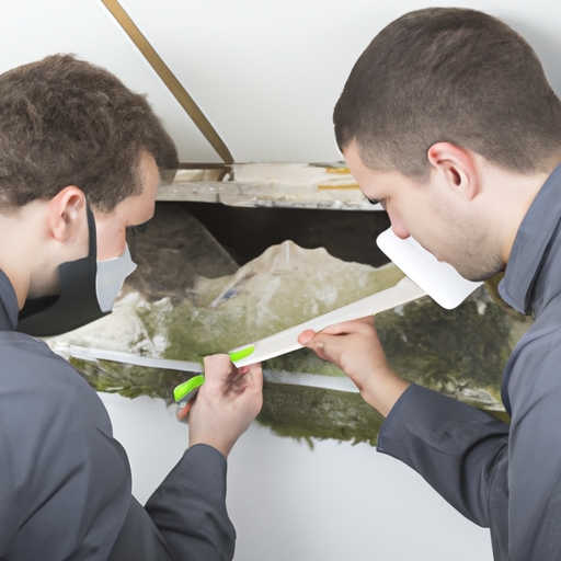 What is involved in a professional mold inspection?