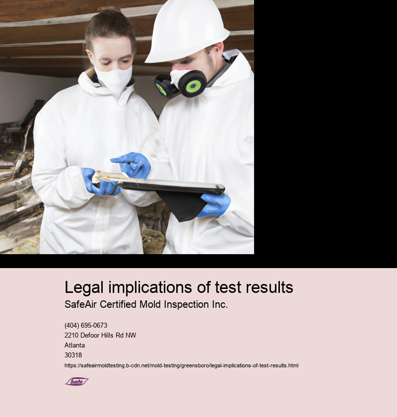 Legal implications of test results